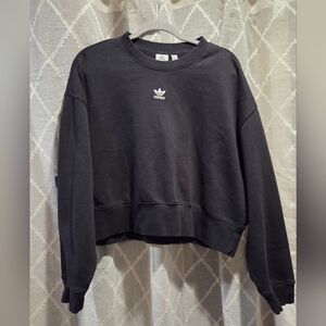 Women’s Adidas Adicolor Essentials Fleece Crew Sweatshirt Black